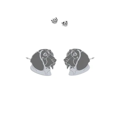 Silver Bavarian Mountain Hound earrings - MEJK Jewellery