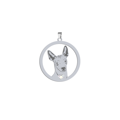 Silver Xolo pendant with a heart FREE ENGRAVING - MEJK Jewellery