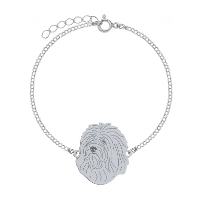 Silver ODIS engraved bracelet with a heart - MEJK Jewellery