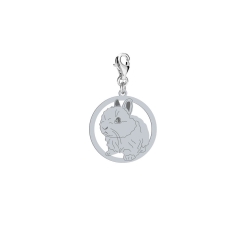 Srebrny Charms z Królikiem Teddy - MEJK Jewellery