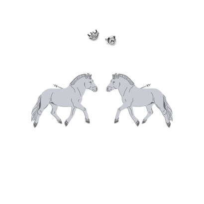 Silver Fjord Horse earrings - MEJK Jewellery
