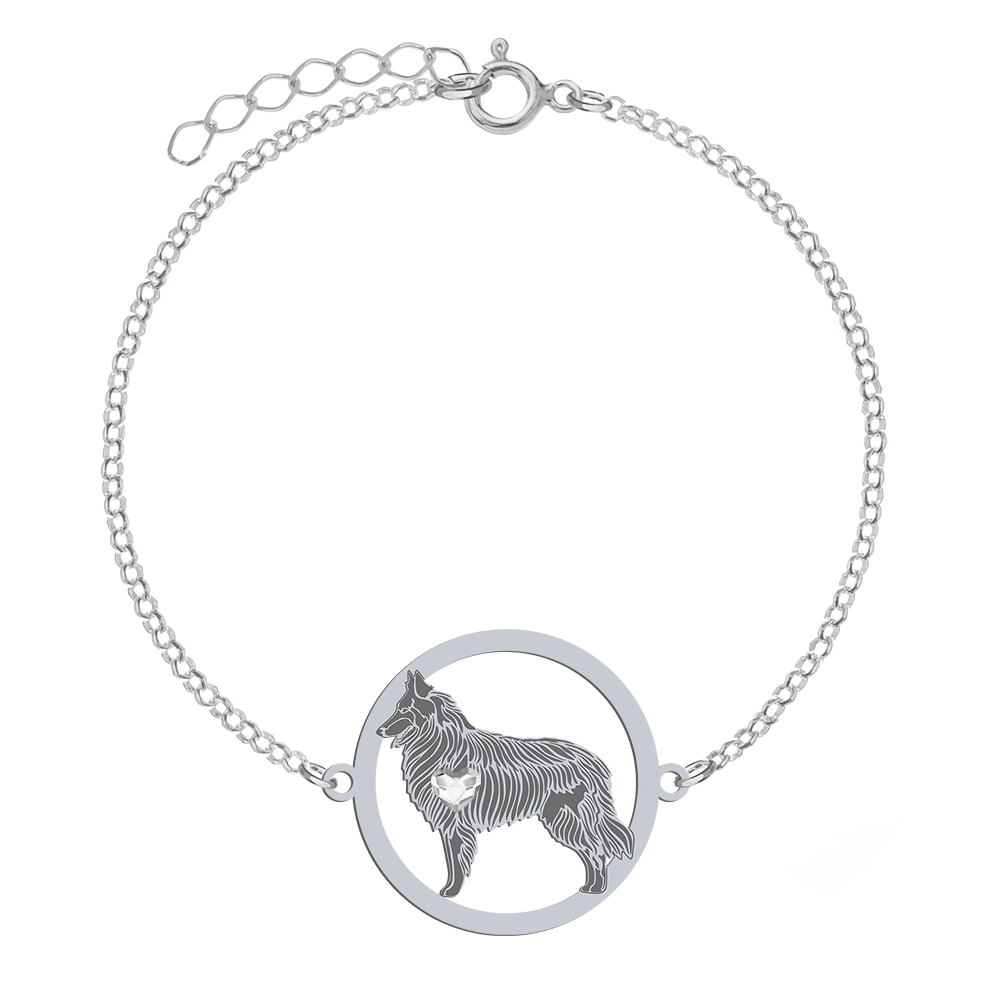Silver Groenendael bracelet, FREE ENGRAVING - MEJK Jewellery