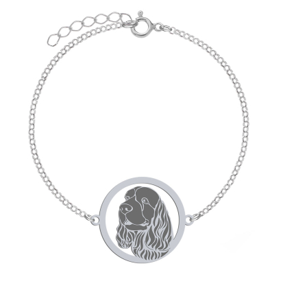 Sussex Spaniel bracelet, FREE ENGRAVING - MEJK Jewellery