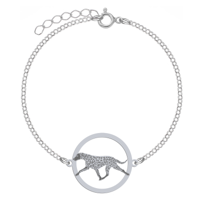 Silver Curly Coated Retriever bracelet, FREE ENGRAVING - MEJK Jewellery