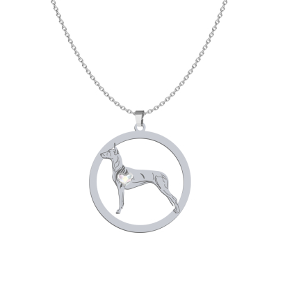 Silver Pharaoh Hound necklace, FREE ENGRAVING - MEJK Jewellery