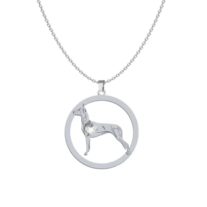 Silver Pharaoh Hound necklace, FREE ENGRAVING - MEJK Jewellery