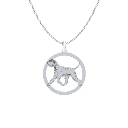 Silver Schnauzer engraved necklace - MEJK Jewellery