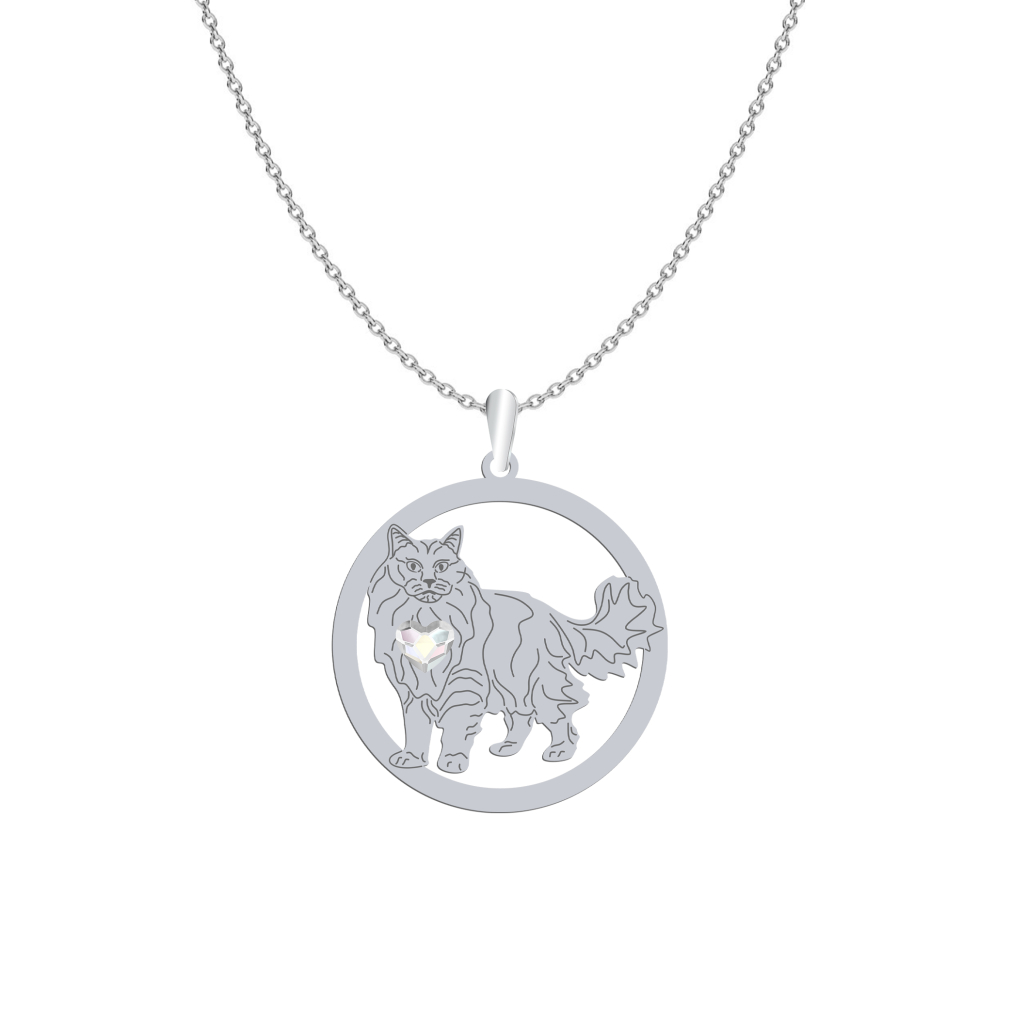 Silver Aphrodite Cat necklace, FREE ENGRAVING - MEJK Jewellery