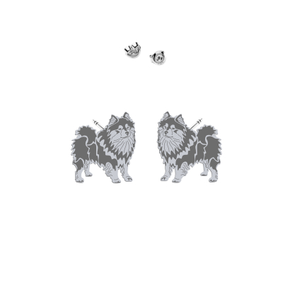 Silver Finnish Lapphund earrings - MEJK Jewellery