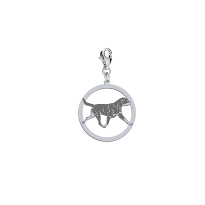 Charms z psem Rottweiler srebro GRAWER GRATIS - MEJK Jewellery