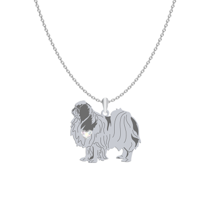 Silver Japanese Chin engraved necklace - MEJK Jewellery