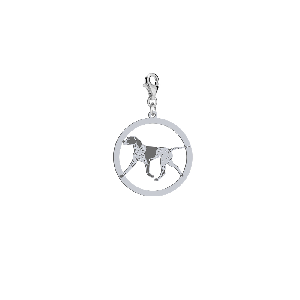 Silver German Shorthaired Pointer engraved charms - MEJK Jewellery