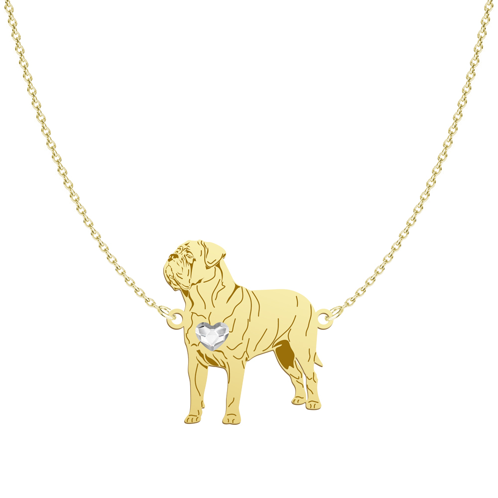 Naszyjnik z psem Dog de Bordeaux srebro GRAWER GRATIS - MEJK Jewellery