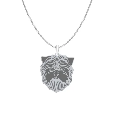Silver Affenpinscher necklace, FREE ENGRAVING - MEJK Jewellery
