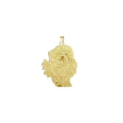Silver Polish Lowland Sheepdog pendant, FREE ENGRAVING - MEJK Jewellery
