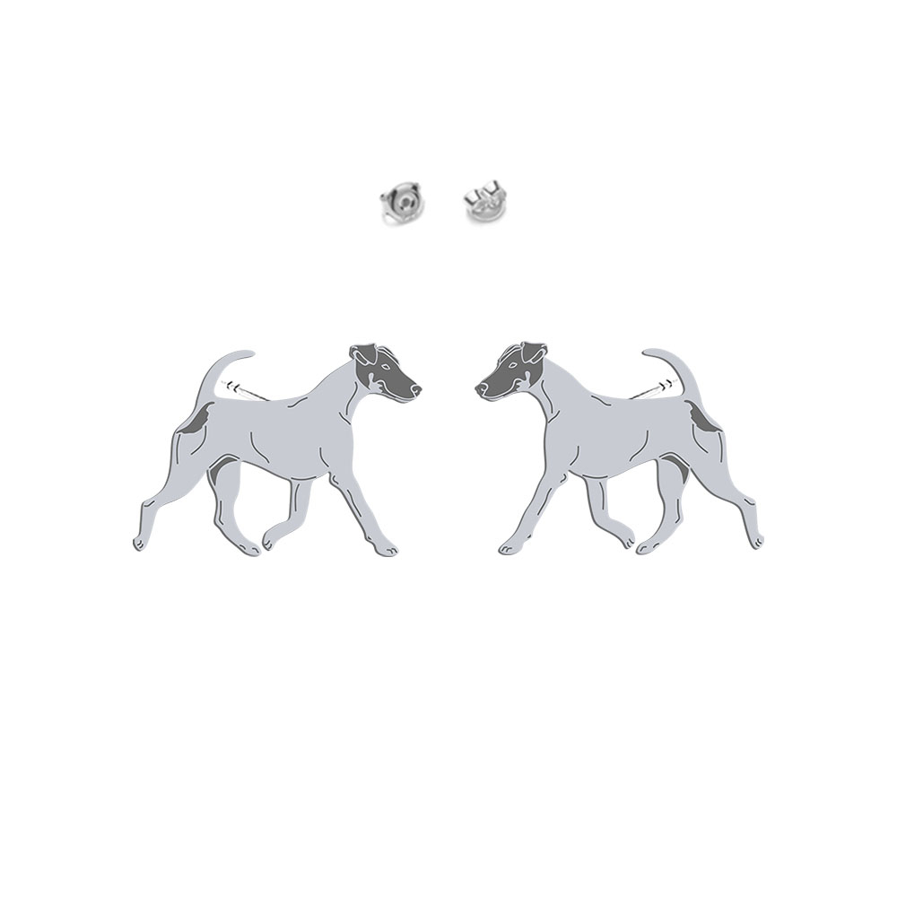 Silver Smooth Fox Terrier earrings - MEJK Jewellery