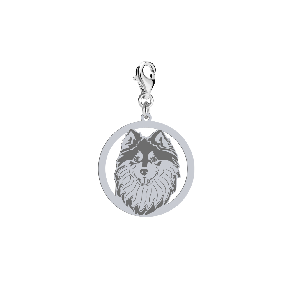 Silver Finnish Lapphund engraved charms - MEJK Jewellery