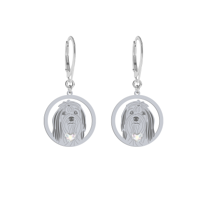  Lowchen earrings FREE ENGRAVING - MEJK Jewellery