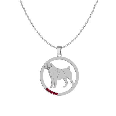 Silver Central Asian Shepherd necklace, FREE ENGRAVING - MEJK Jewellery