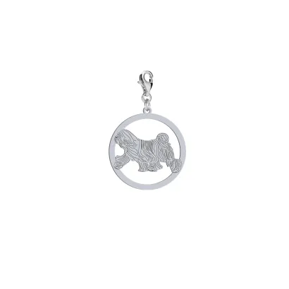Silver Tibetan Terrier engraved charms - MEJK Jewellery