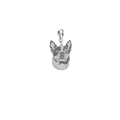 Charms z psem grawerem Australijski Pies Pasterski srebro - MEJK Jewellery