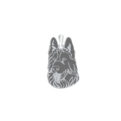 Silver German Shepherd engraved pendant - MEJK Jewellery