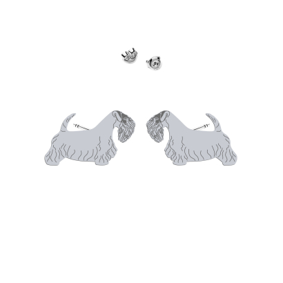 Silver Sealyham Terrier earrings - MEJK Jewellery
