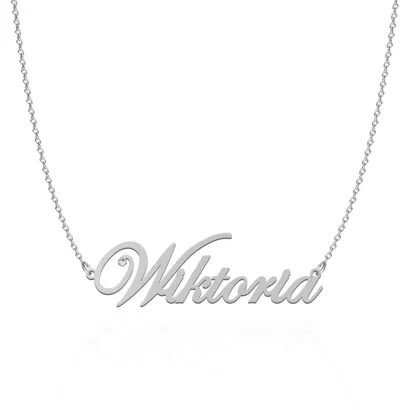 Necklace WIKTORIA  rhodium-plated or gold-plated