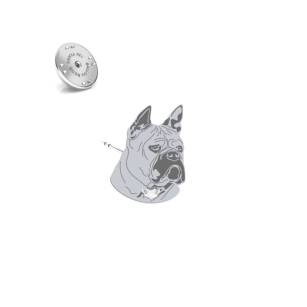 Silver Chongqing Dog pin - MEJK Jewellery