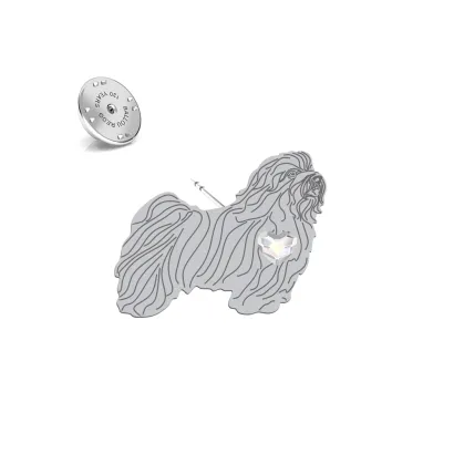 Silver Havanese pin - MEJK Jewellery