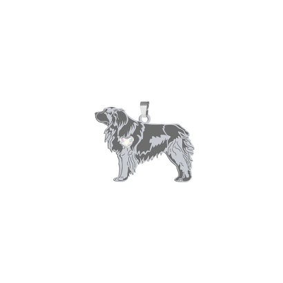 Silver Leonberger pendant, FREE ENGRAVING - MEJK Jewellery
