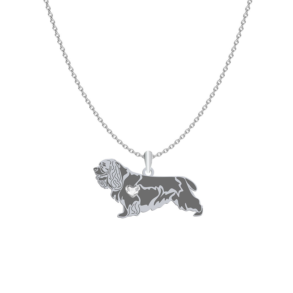 Sussex Spaniel necklace, FREE ENGRAVING - MEJK Jewellery