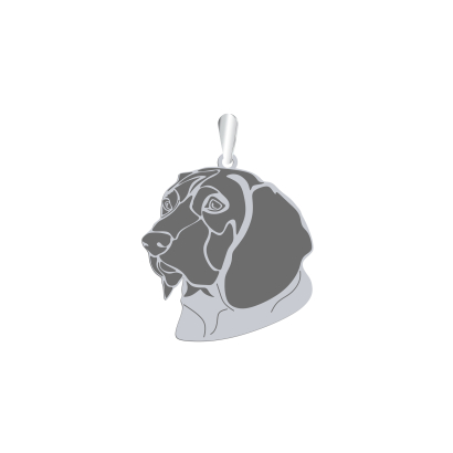 Silver Bavarian Mountain Hound pendant, FREE ENGRAVING - MEJK Jewellery