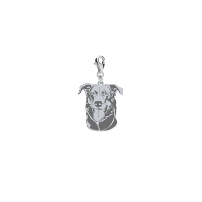 Charms z psem Owczarkiem Francuskim srebro GRAWER GRATIS - MEJK Jewellery