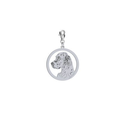 Charms Seter Angielski srebro platynowane pozłacane GRAWER GRATIS - MEJK Jewellery
