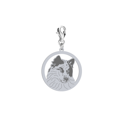 Silver Yakutian Laika charms, FREE ENGRAVING - MEJK Jewellery