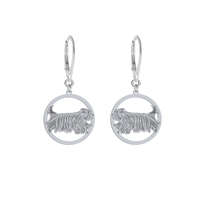 Silver Bergamasco shepherd earrings, FREE ENGRAVING - MEJK Jewellery