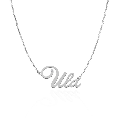 ULA  necklace in rhodium-plated or gold-plated silver
