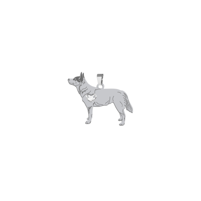 Zawieszka Australijski Pies Pasterski srebro GRAWER GRATIS - MEJK Jewellery