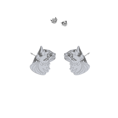 Silver Aphrodite Cat earrings - MEJK Jewellery