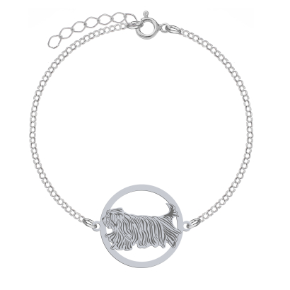 Silver Bergamasco shepherd bracelet, FREE ENGRAVING - MEJK Jewellery