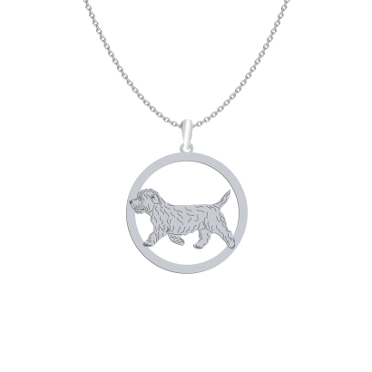 Silver Irish glen of imaal terrier engraved necklace - MEJK Jewellery