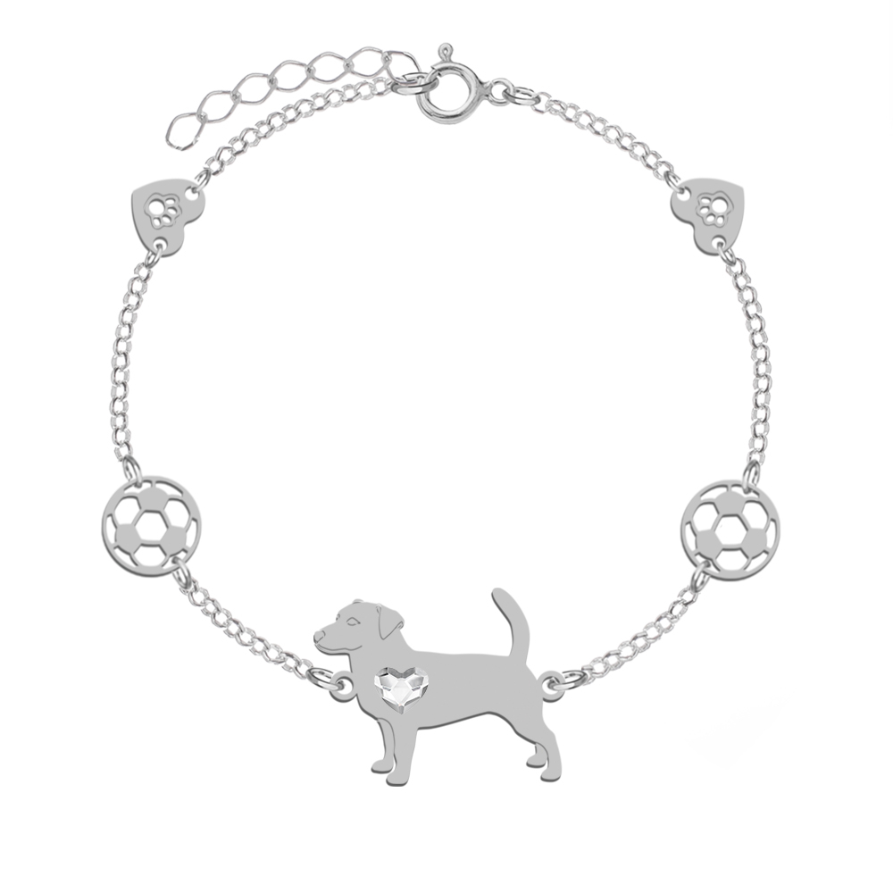 Silver Short-haired Jack Russell Terrier bracelet, FREE ENGRAVING - MEJK Jewellery