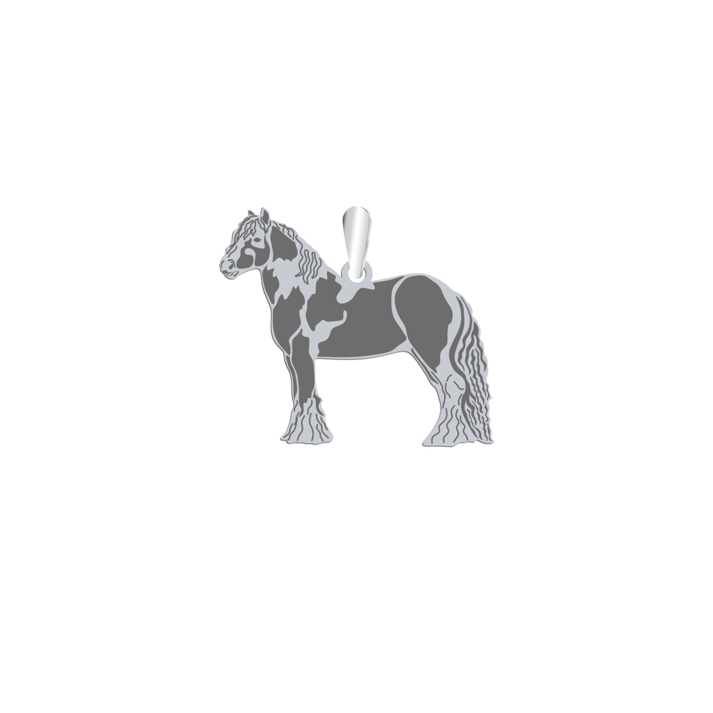 Silver Tinker Horse  pendant, FREE ENGRAVING - MEJK Jewellery