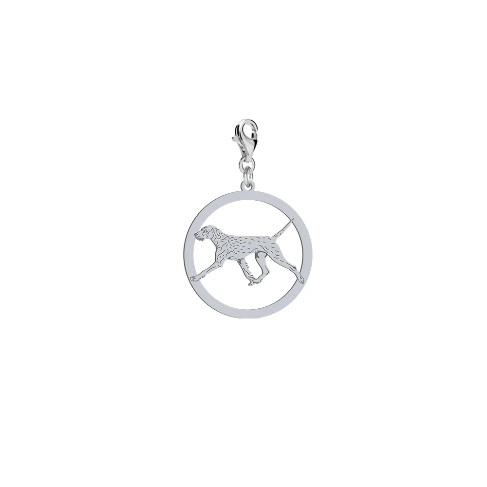 Silver Vizsla Dog engraved charms - MEJK Jewellery