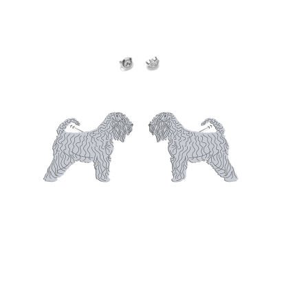Kolczyki z psem Irish Soft-coated Wheaten Terrier srebro - MEJK Jewellery