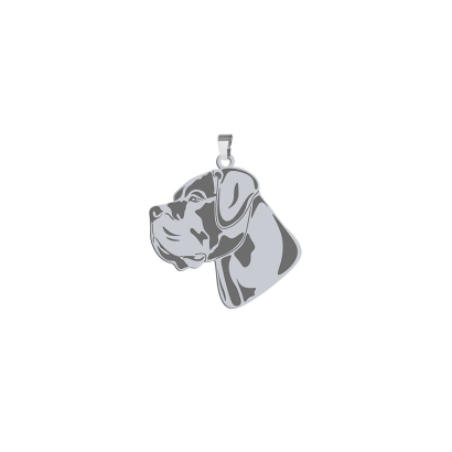 Silver Cane Corso engraved pendant -  MEJK Jewellery