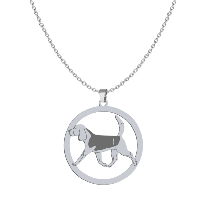 Silver Beagle engraved necklace - MEJK Jewellery