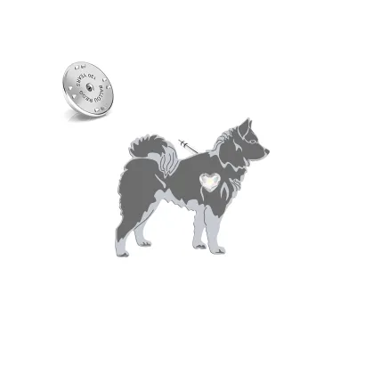 Silver Karelian Bear Dog pin - MEJK Jewellery