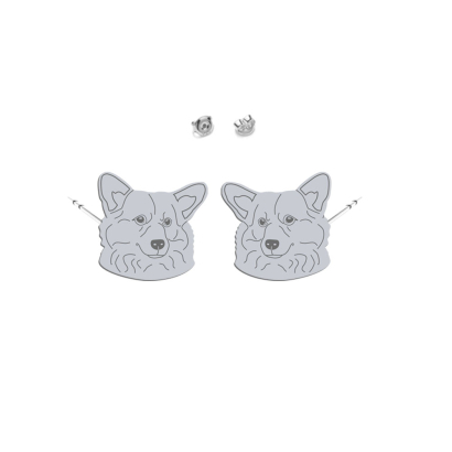 Silver Welsh Corgi Pembroke earrings - MEJK Jewellery